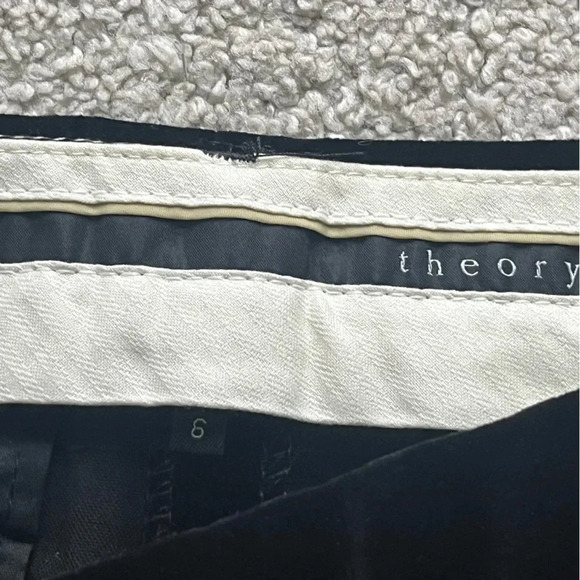 Theory Black Straight Leg Pants - Picture 3 of 9